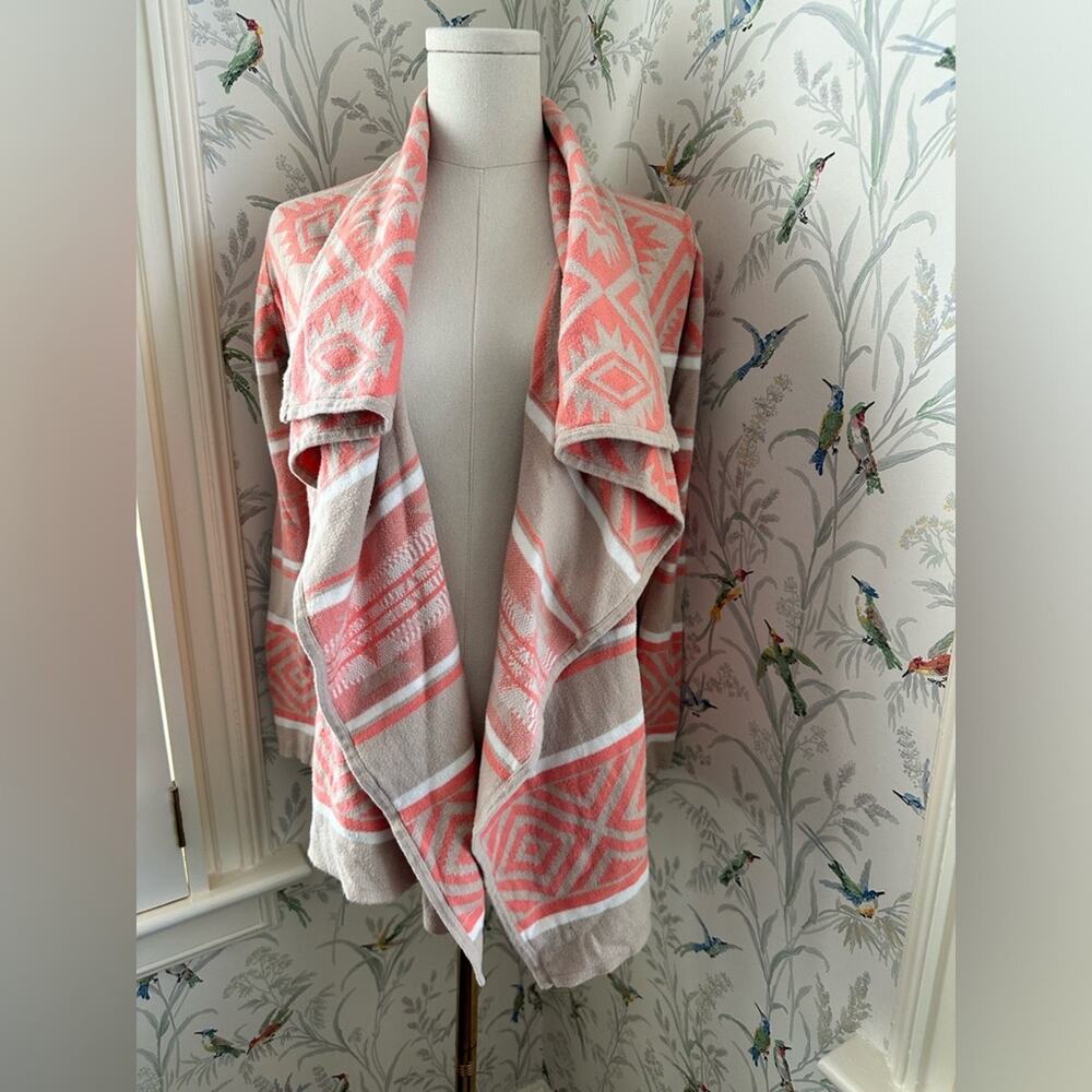 By Design blanket wrap cardigan with Aztecs prints